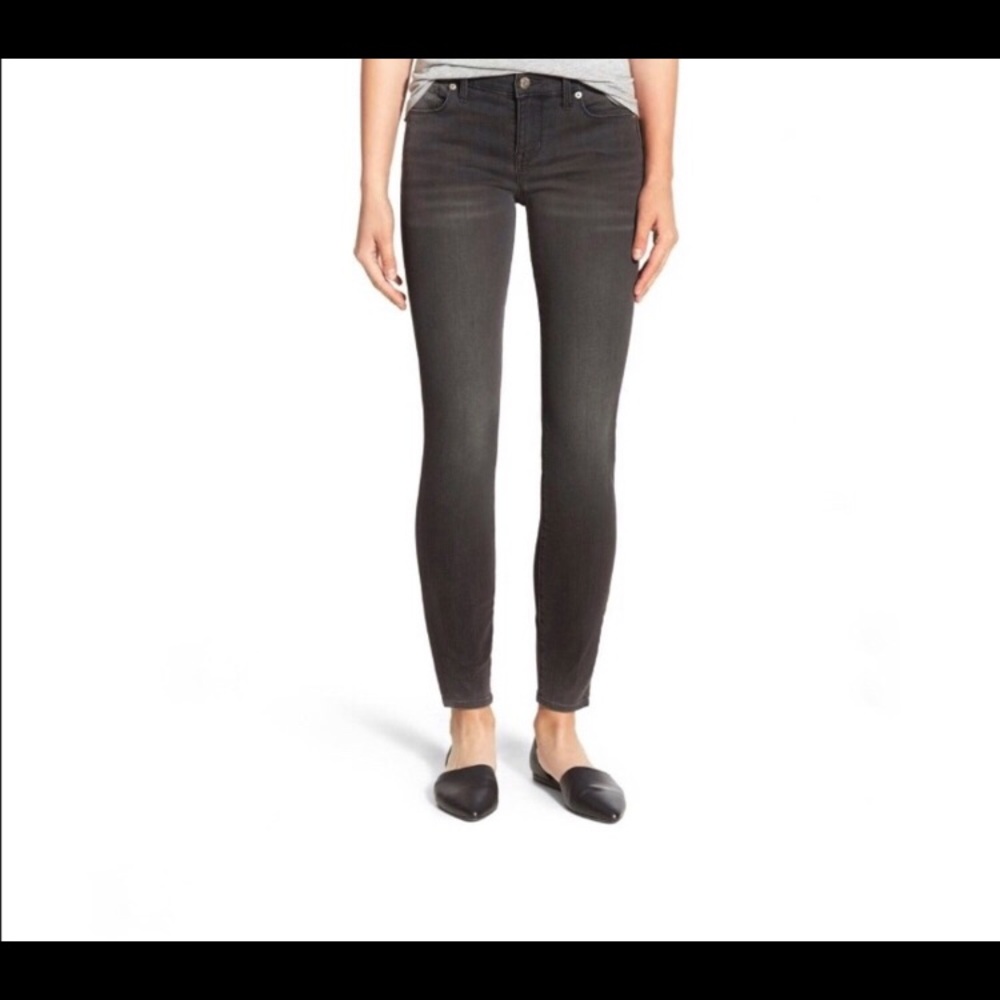 Madewell High Riser Skinny Grey Ankle Jeans Sz 25